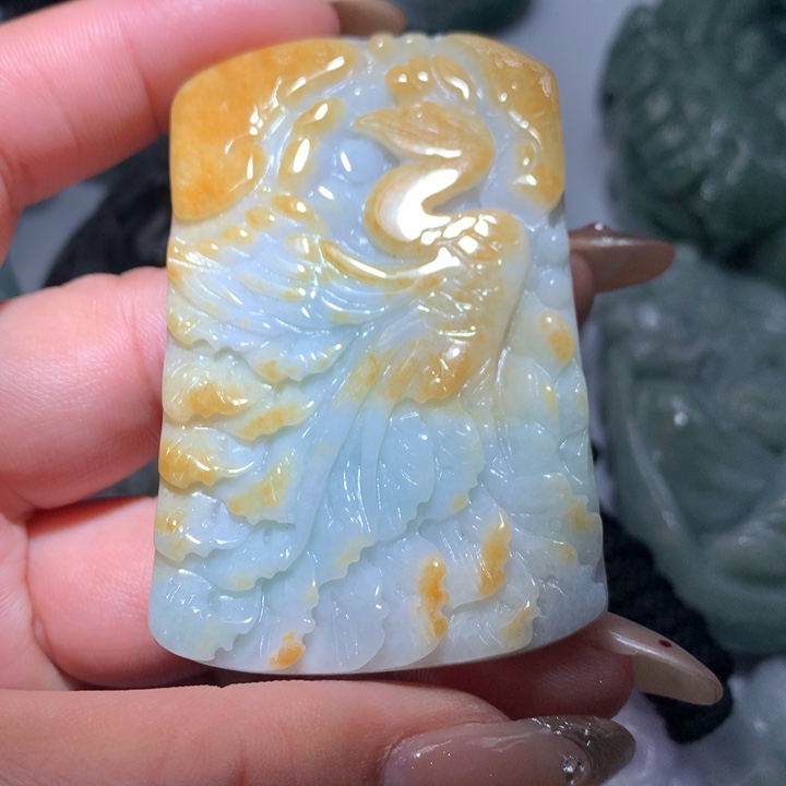 翡翠未镶嵌颈饰保真天然A货翡翠