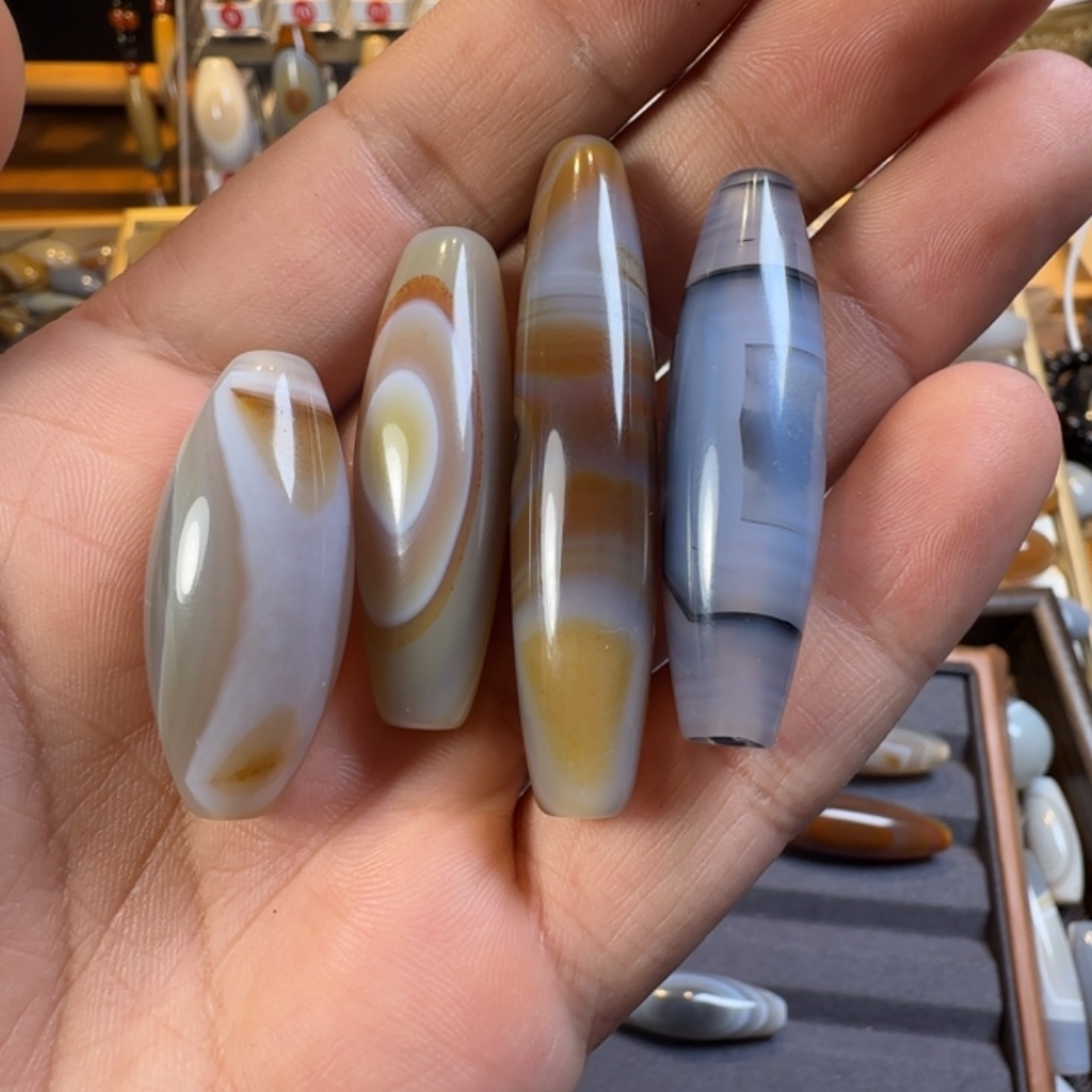 玛瑙/玉髓单珠未镶嵌心