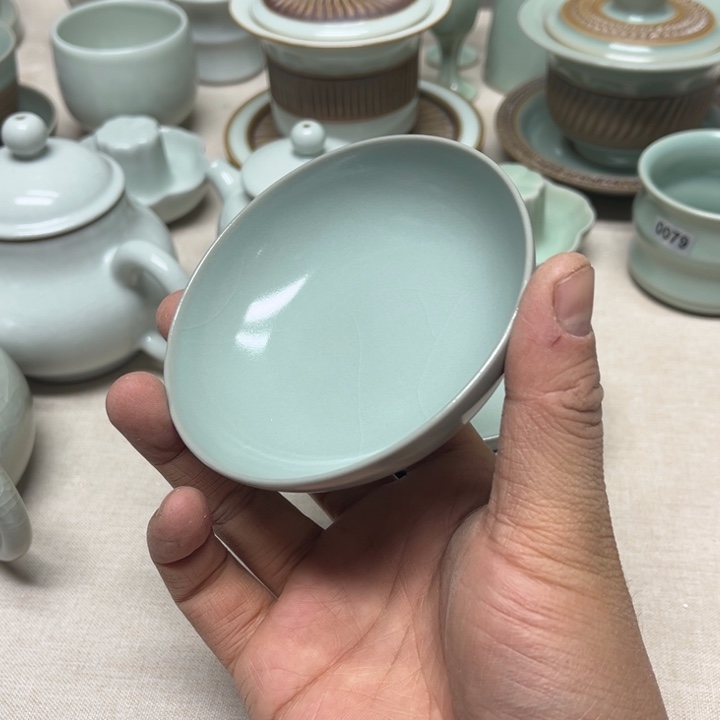 摆件普洱杯仿古釉