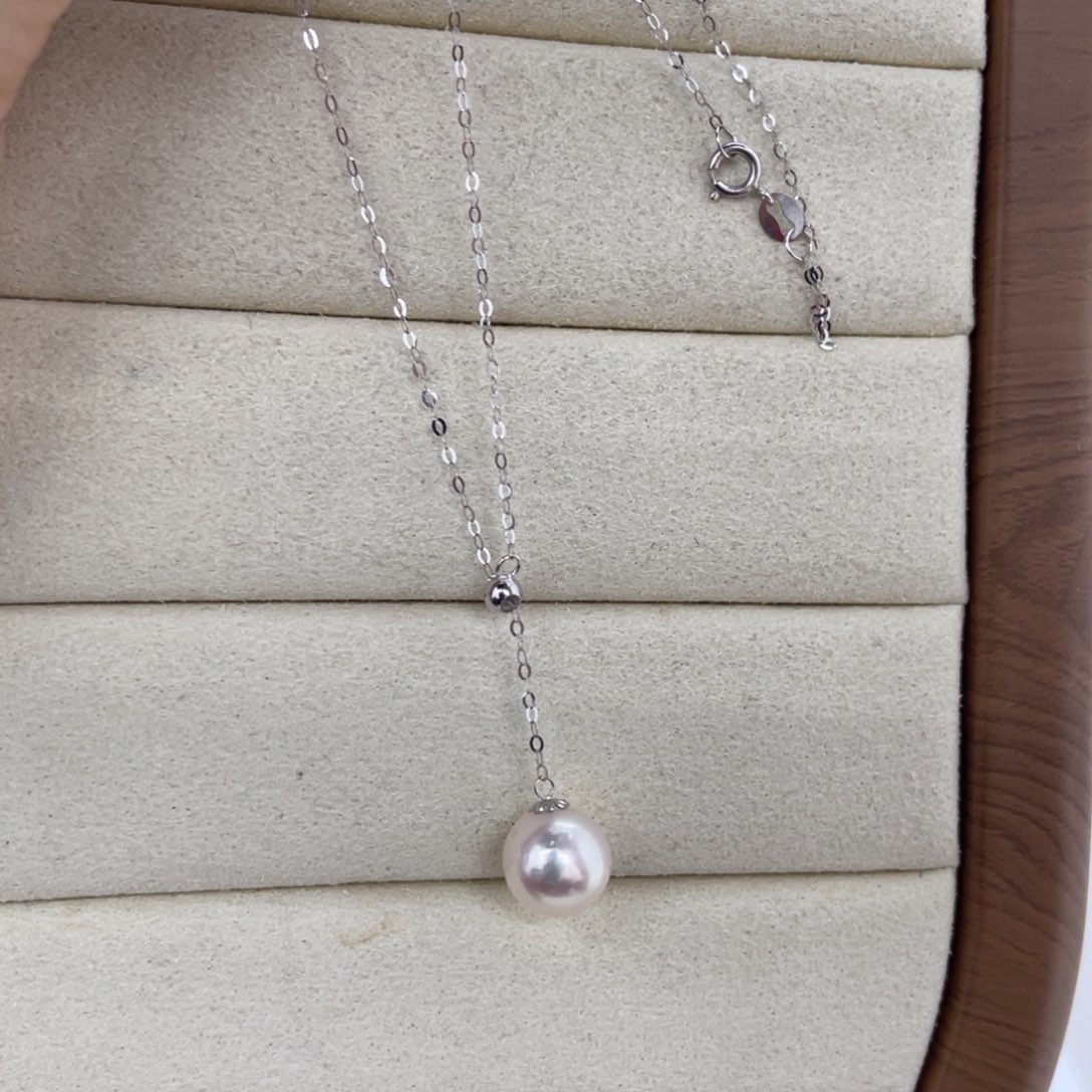 项链18K金镶嵌海水珍珠