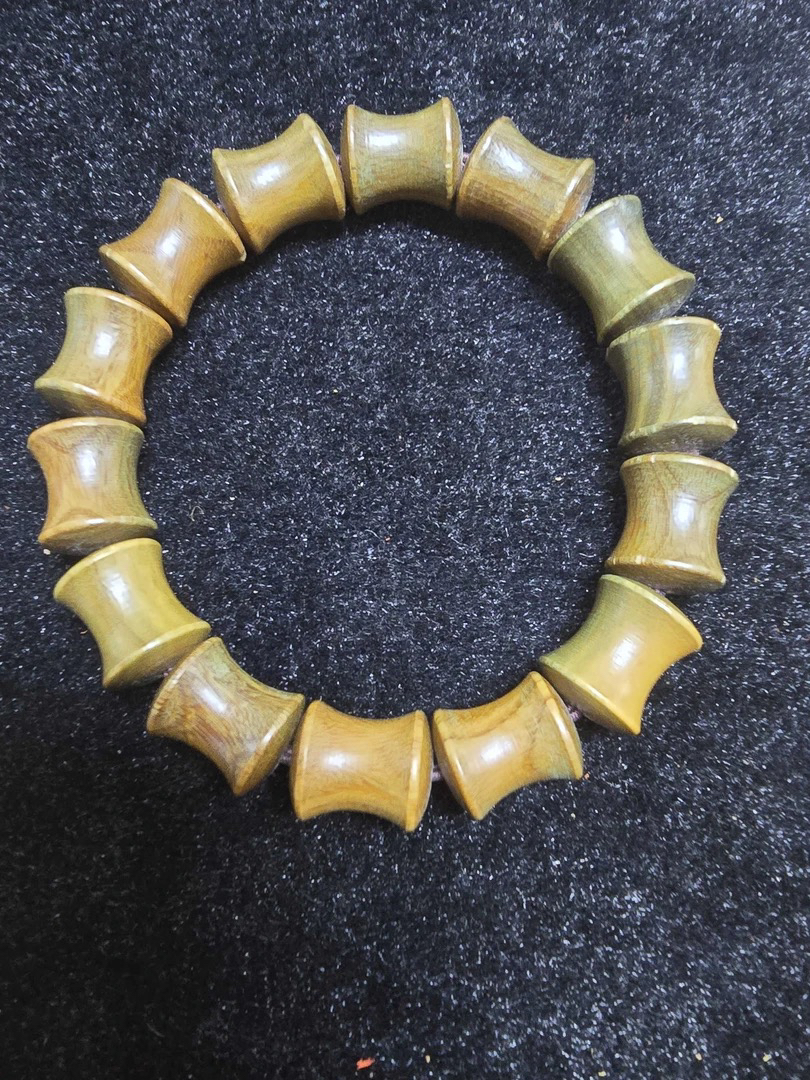 竹节绿檀节节高手串4406