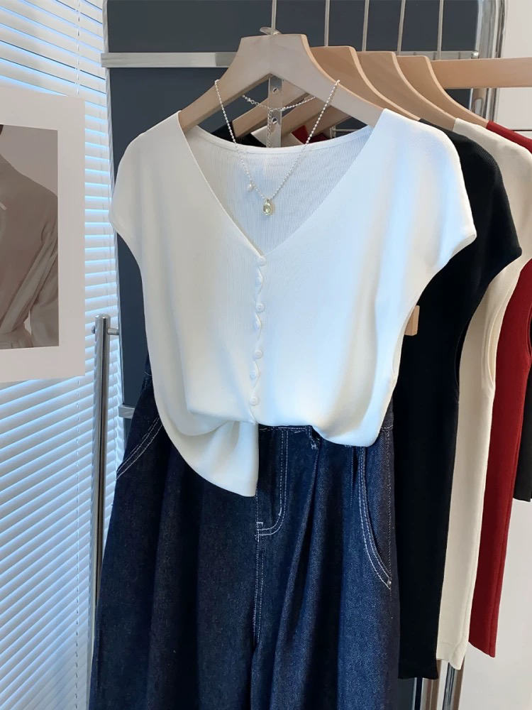 （找编码下单）2025年夏季新款韩版针织镂空上衣