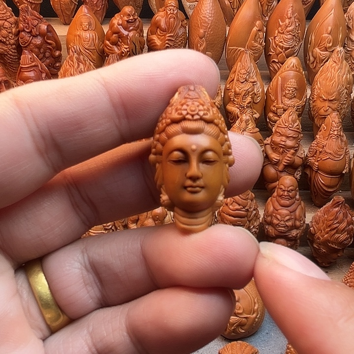 橄榄核吊坠19观音