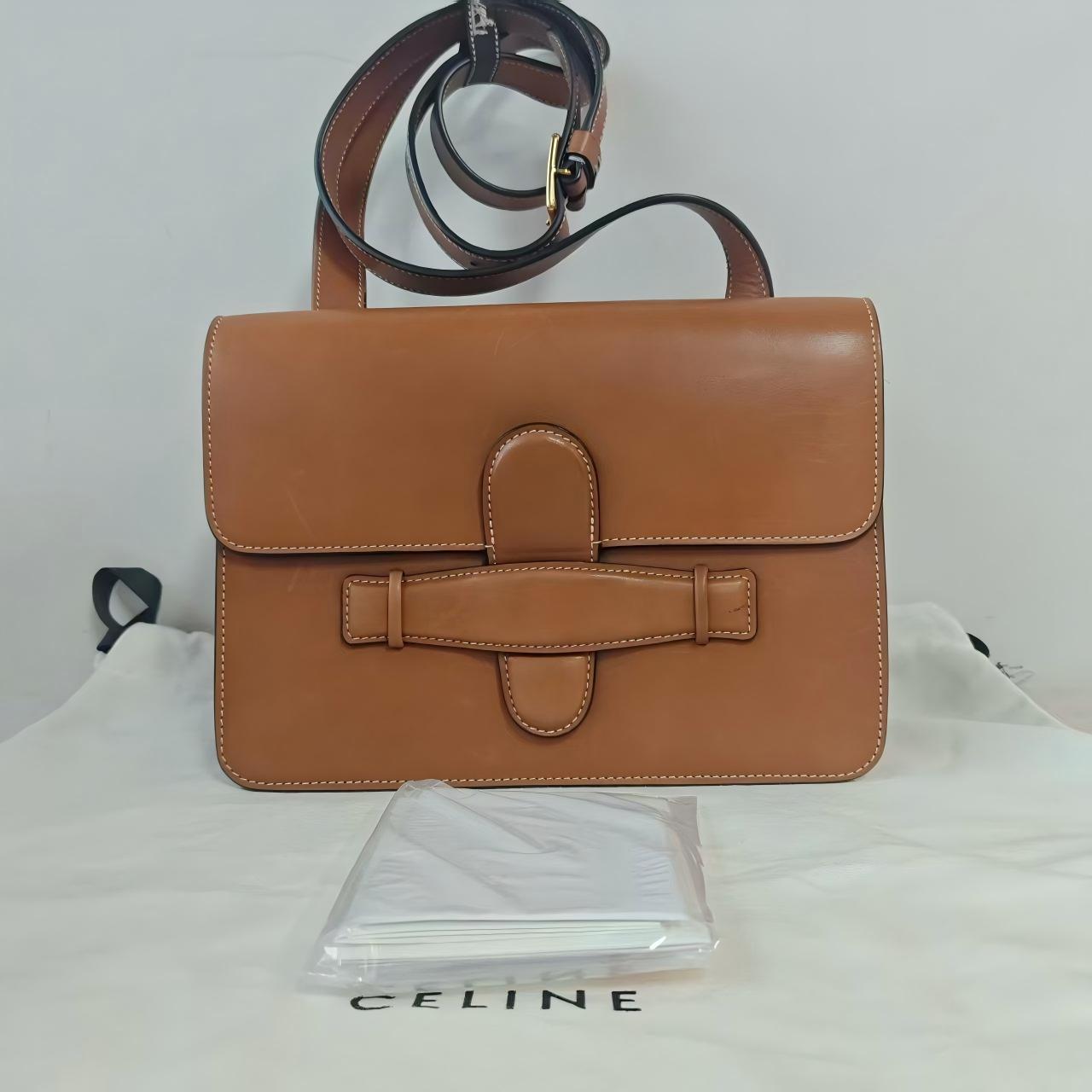 95新 Celine/思琳 06-37专柜价13500双面单肩斜挎包 有尘袋