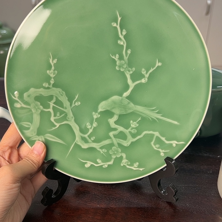龙泉云间青瓷小米茶器