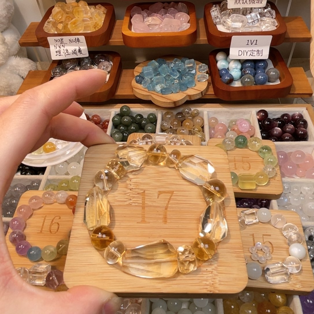 烟晶手链合金雅*