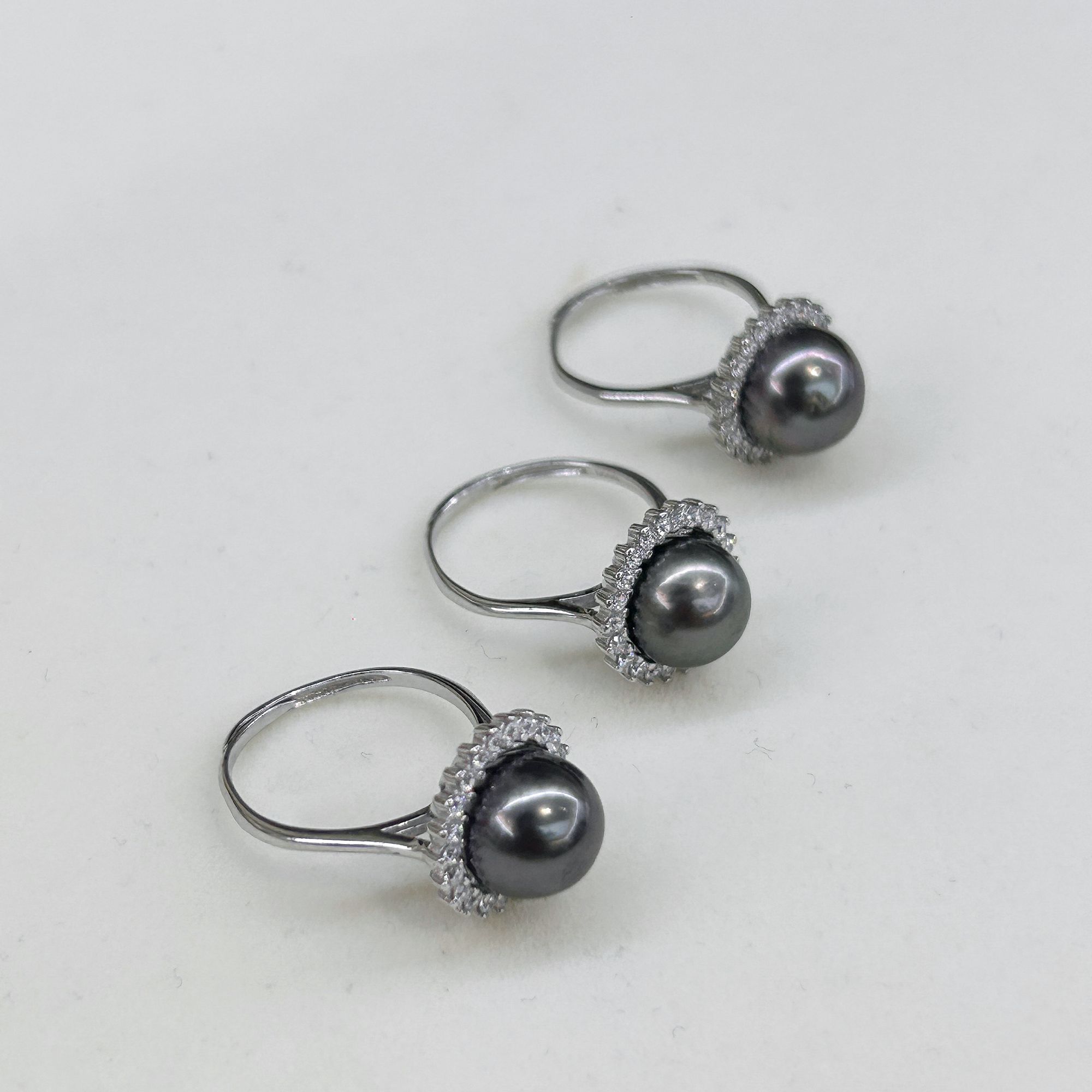 【罗伊伊推荐】海水大溪地戒指 10-11mm S925银 ZQ0034（多样性发一）