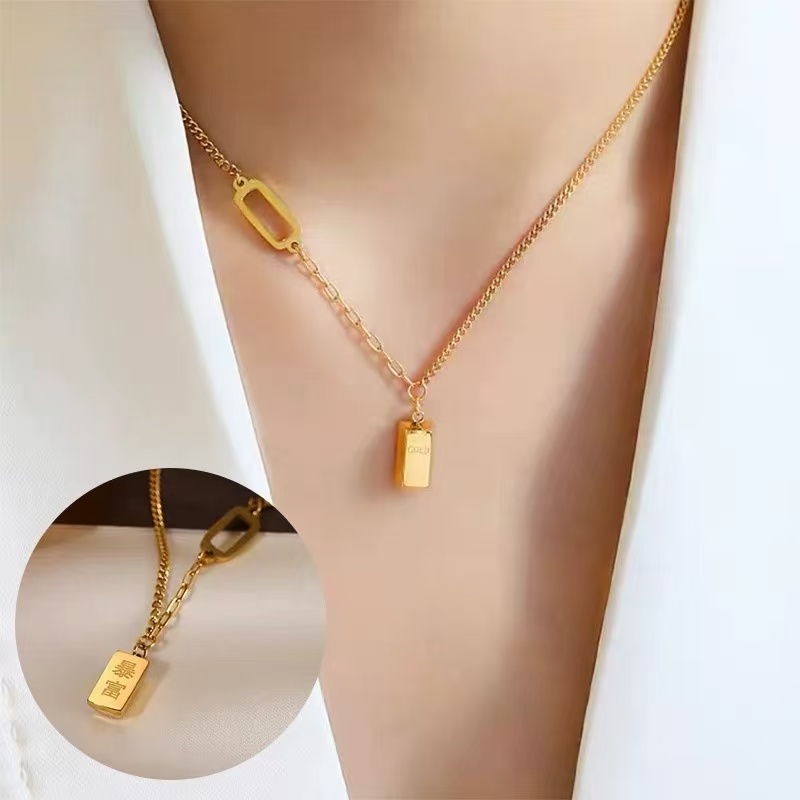 钛钢项链 D379 时尚轻奢气质百搭优雅小众简约精美精致项链