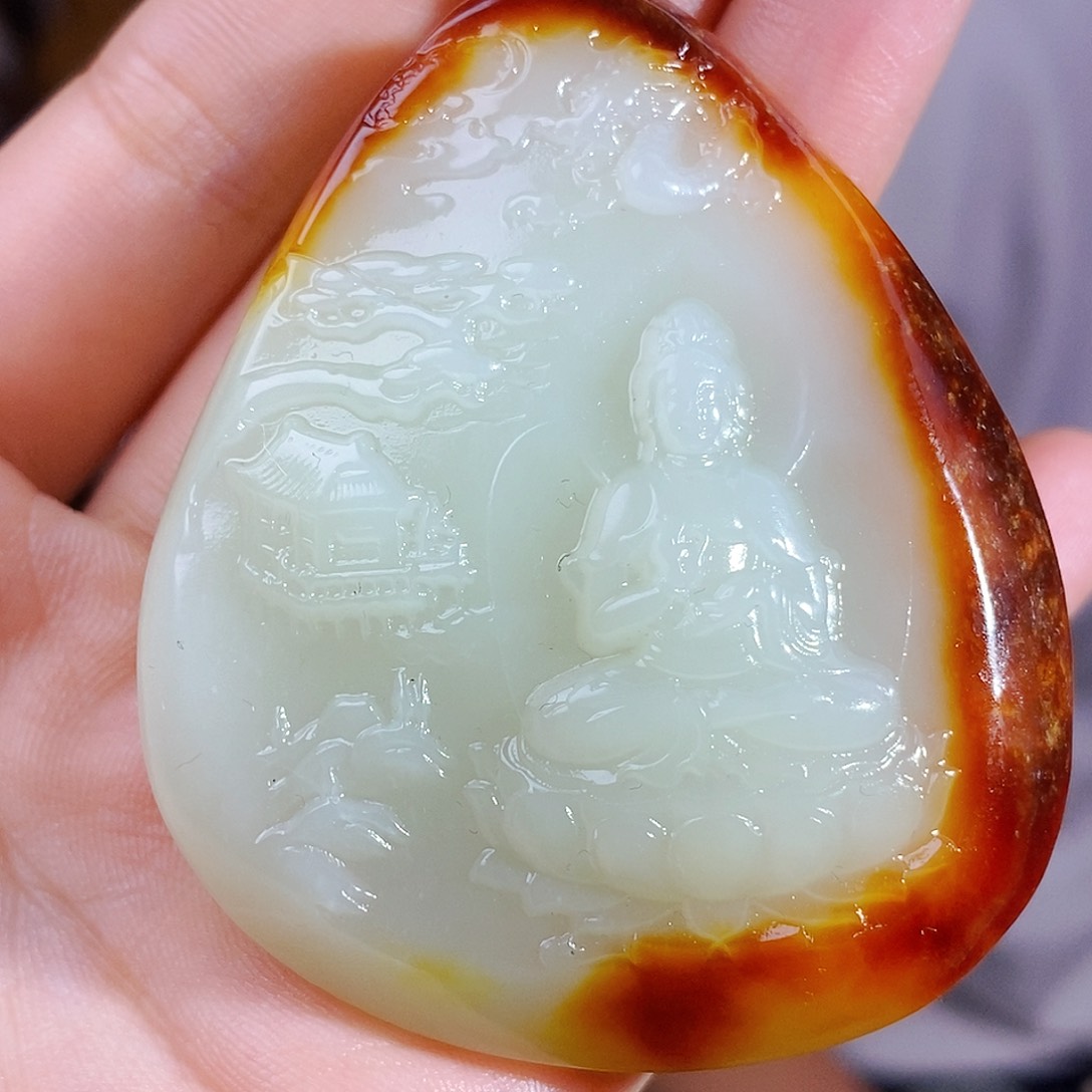 和田玉颈饰未镶嵌