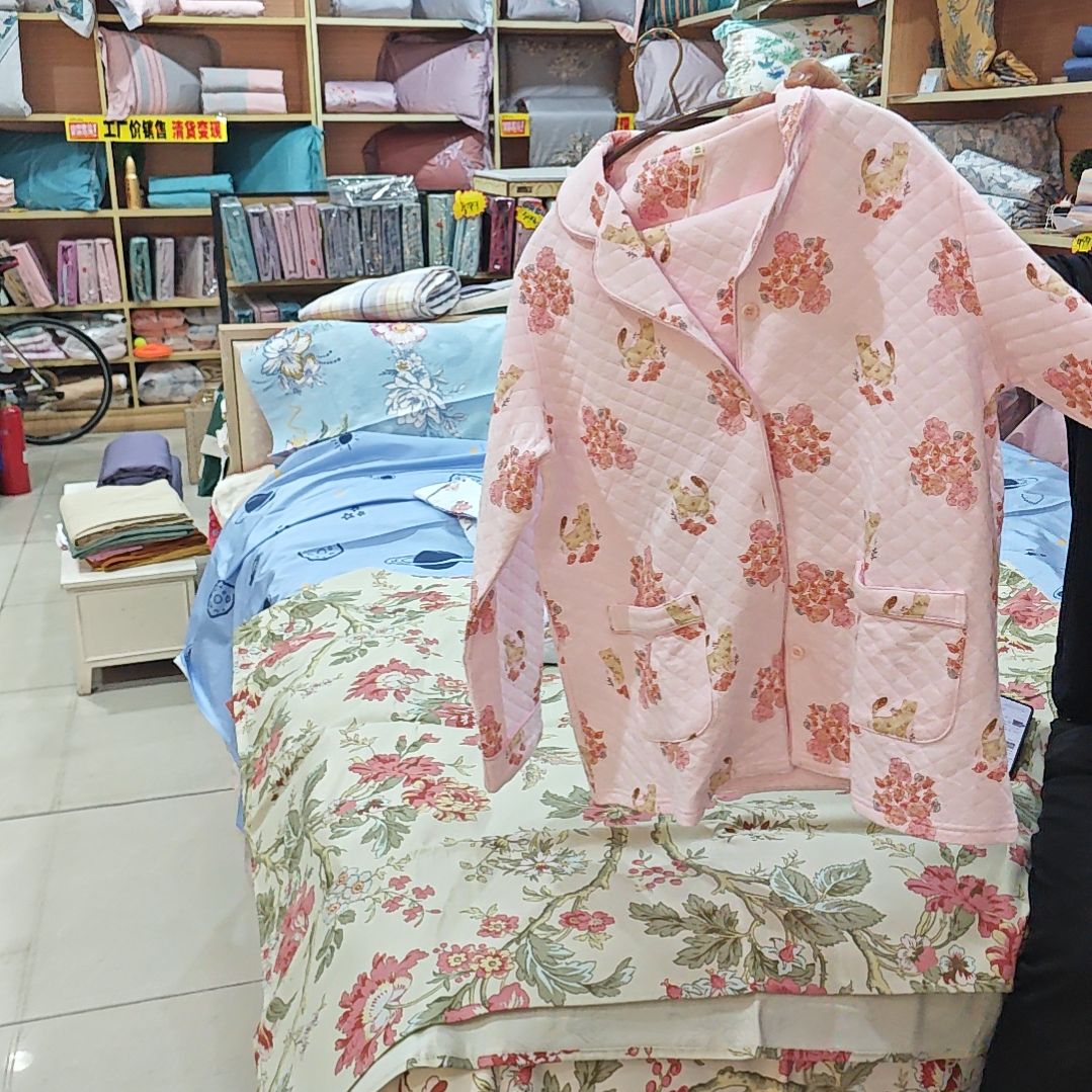 棉全棉空气层家居服l码。