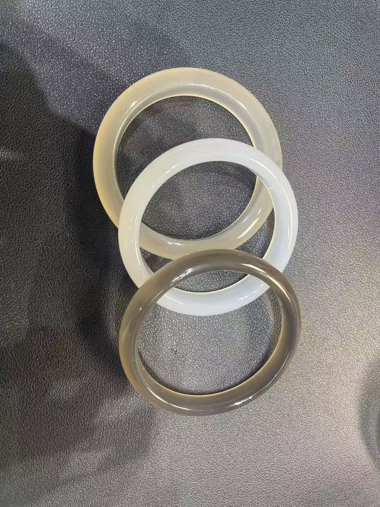 【官方正品】马料白冰玉髓玛瑙白月光手镯玉镯白月光玉镯多样性发一