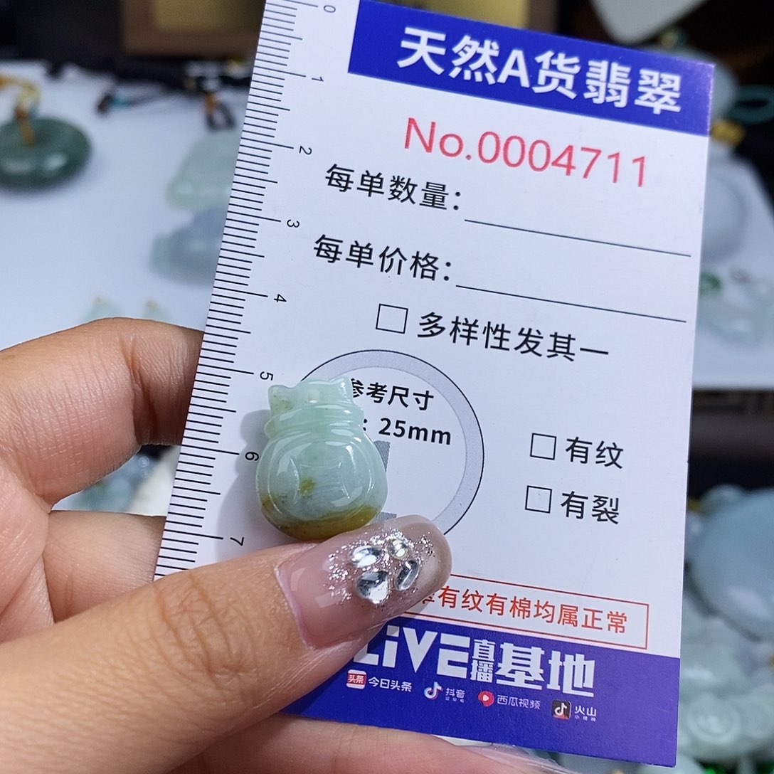 翡翠未镶嵌颈饰4711