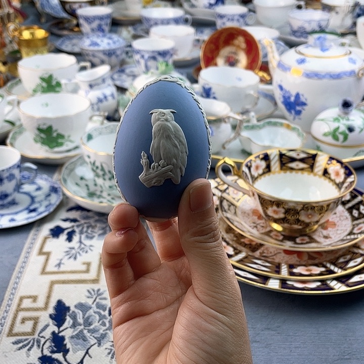 中古欧瓷瓷器小房子