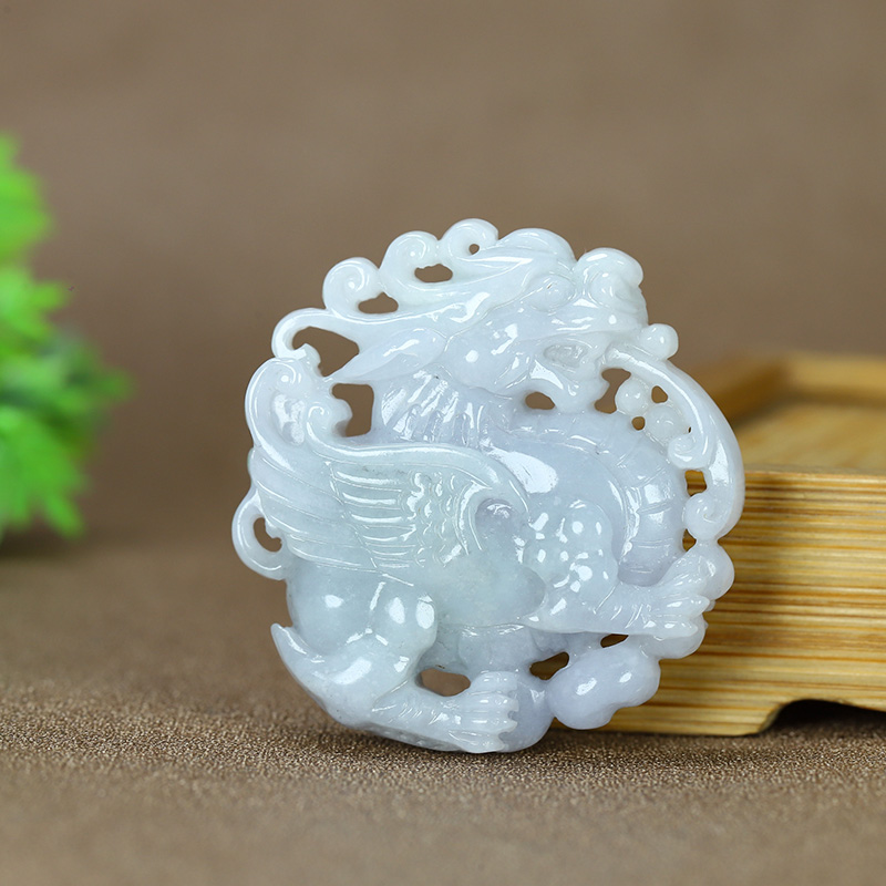 A065珠宝玉石A货翡翠吊坠