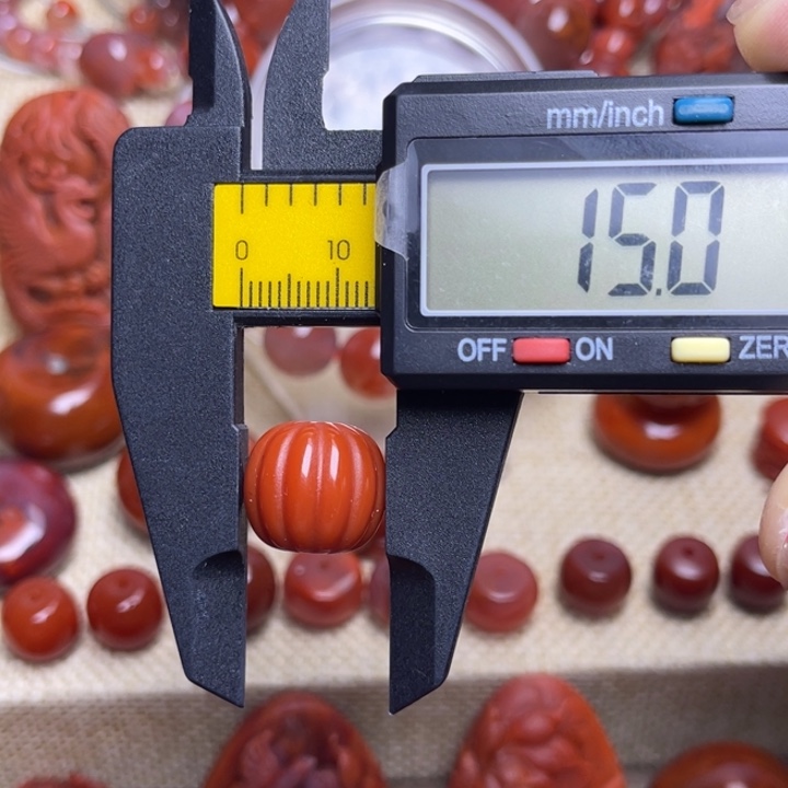 南红玛瑙未镶嵌手链南瓜