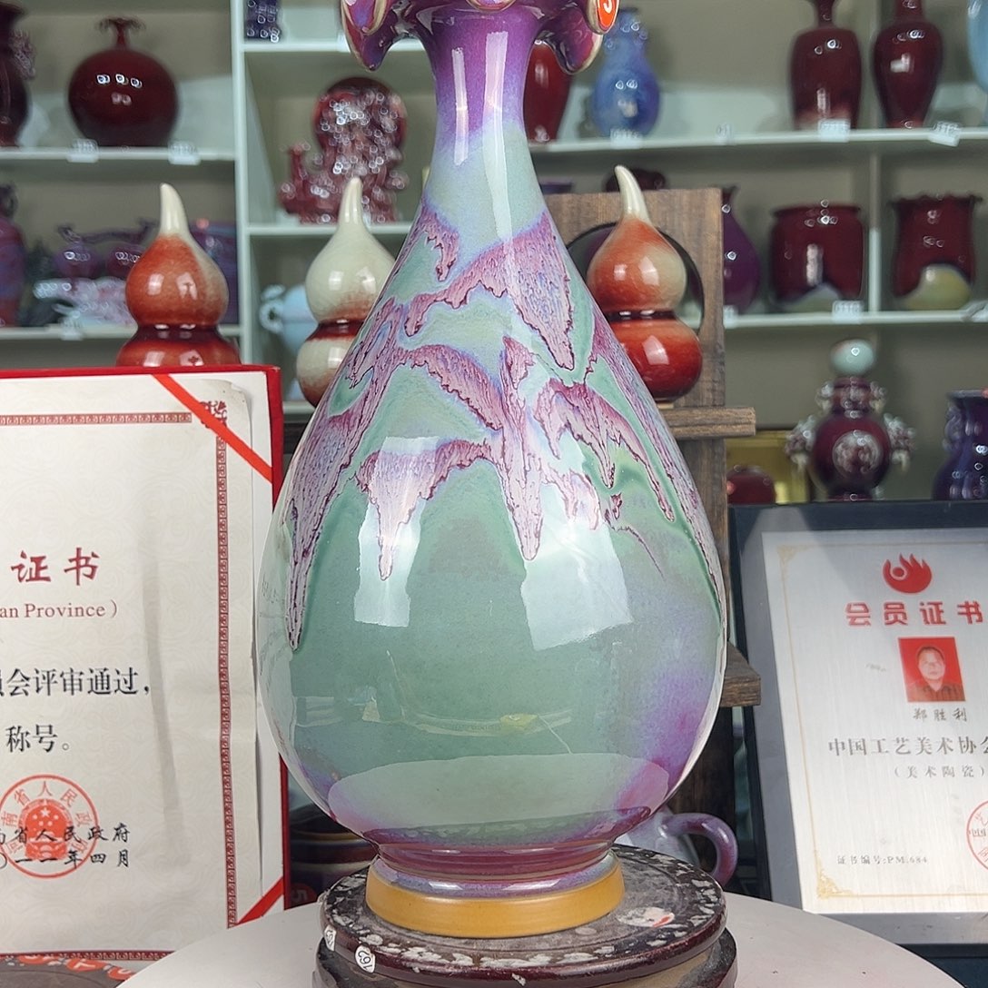 摆件郑家钧窑摆件