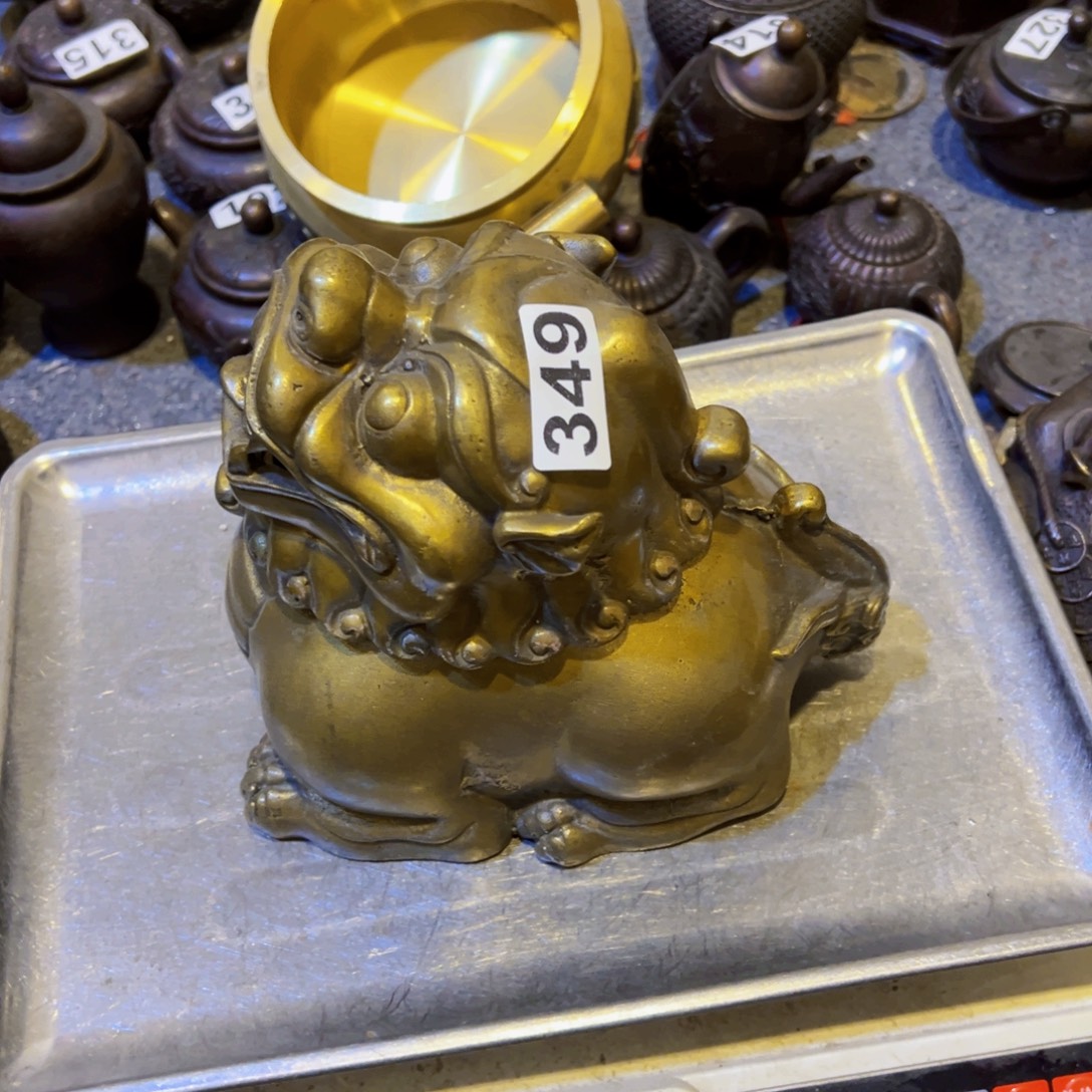 薇***情黄铜摆件，文房摆件