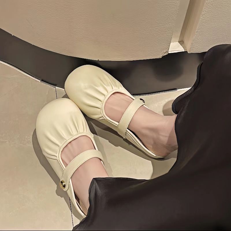 2025新款389荔枝纹半拖夏季蝴蝶结外穿厚底鞋拖鞋女百搭网红防滑