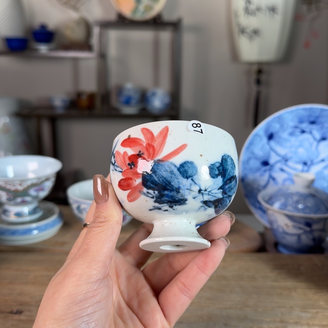 杯 景德镇陶瓷柴烧多人