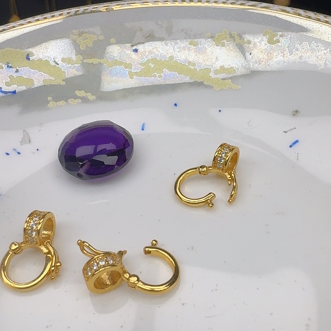 颈饰紫晶银S925镶嵌紫水晶925镶嵌146