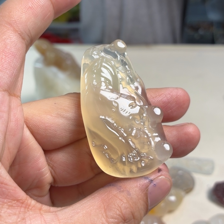 玛瑙/玉髓未镶嵌吊坠(不含链)