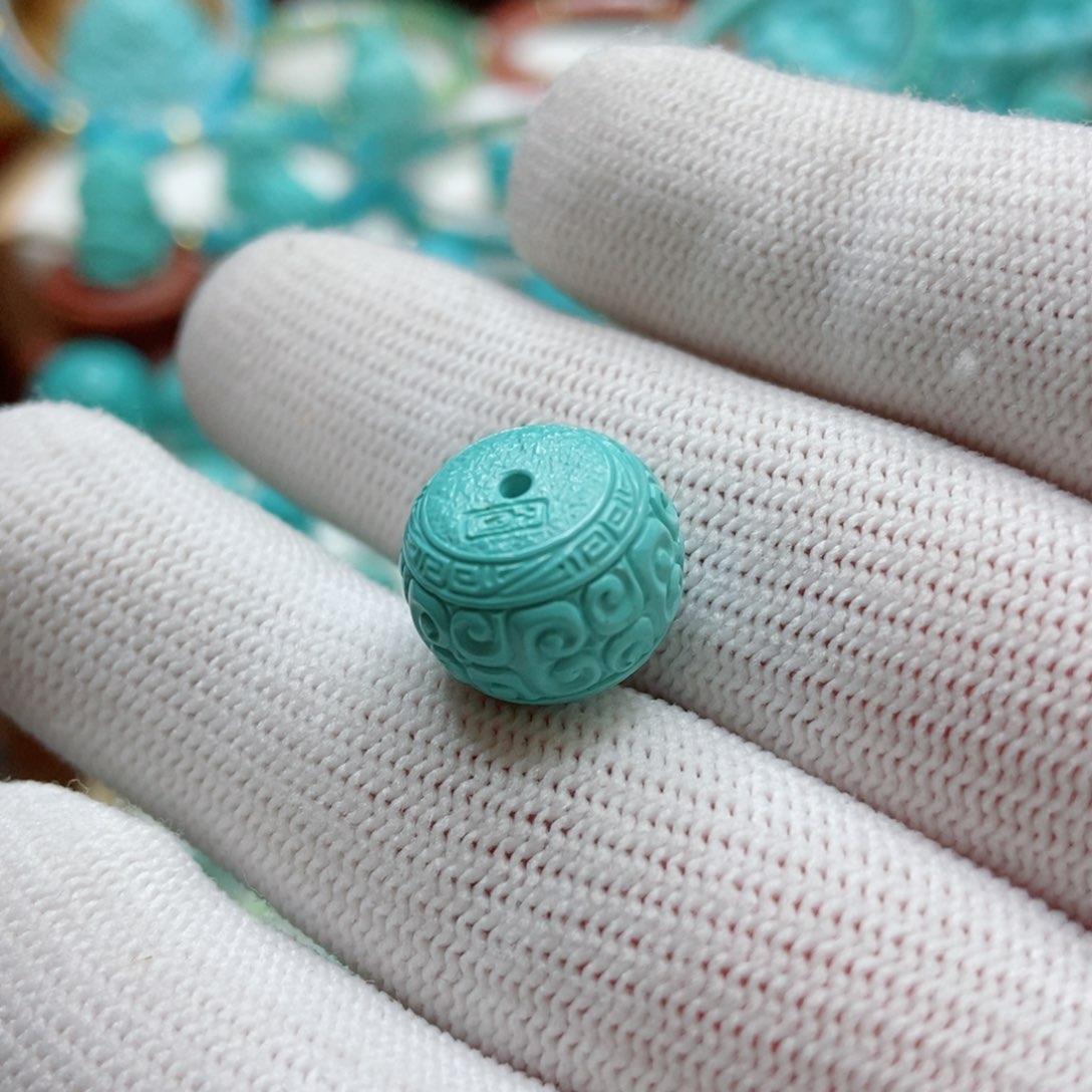 绿松石珠子未镶嵌