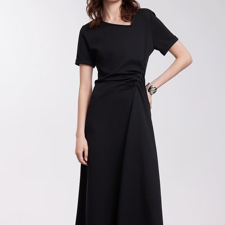 【赫本风】复古高级收腰连衣裙 8187