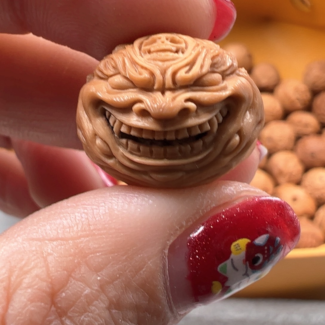 7号猴头精工雕刻九眼恶僧