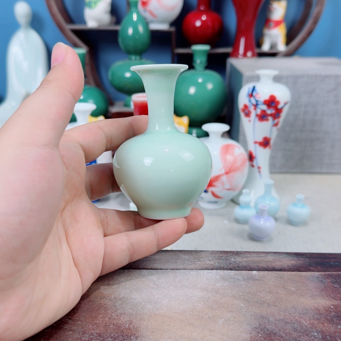 陶瓷手工小花器摆件
