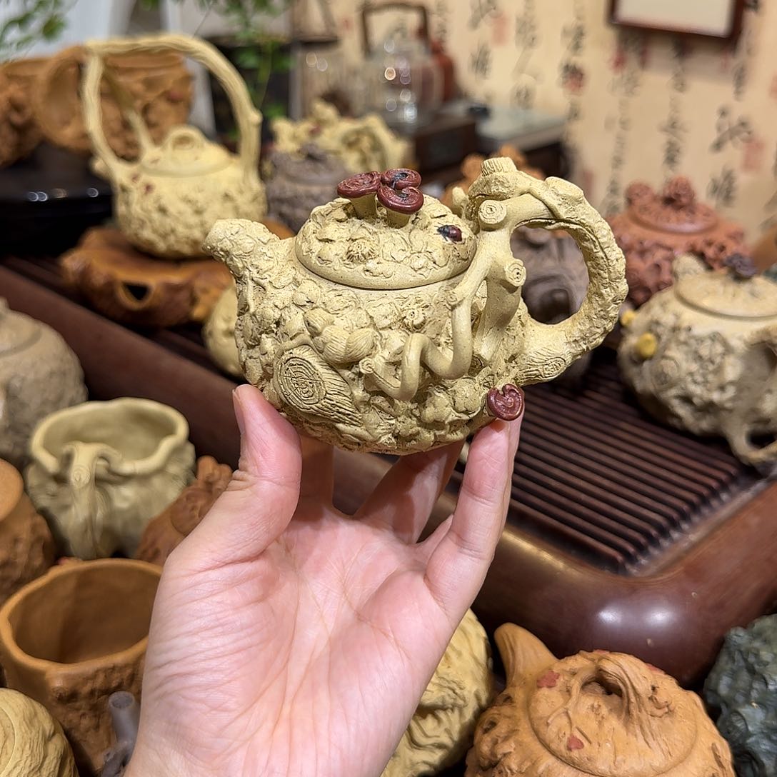 茶壶紫砂本绿供春