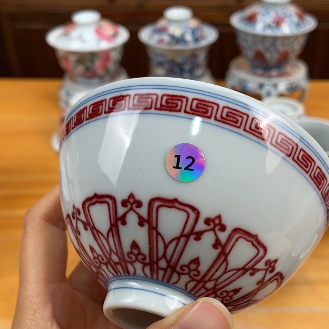 手绘现代茶具非古董