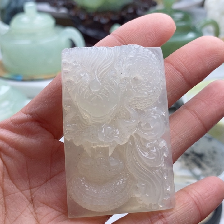 岫玉四大名玉挂件未镶嵌