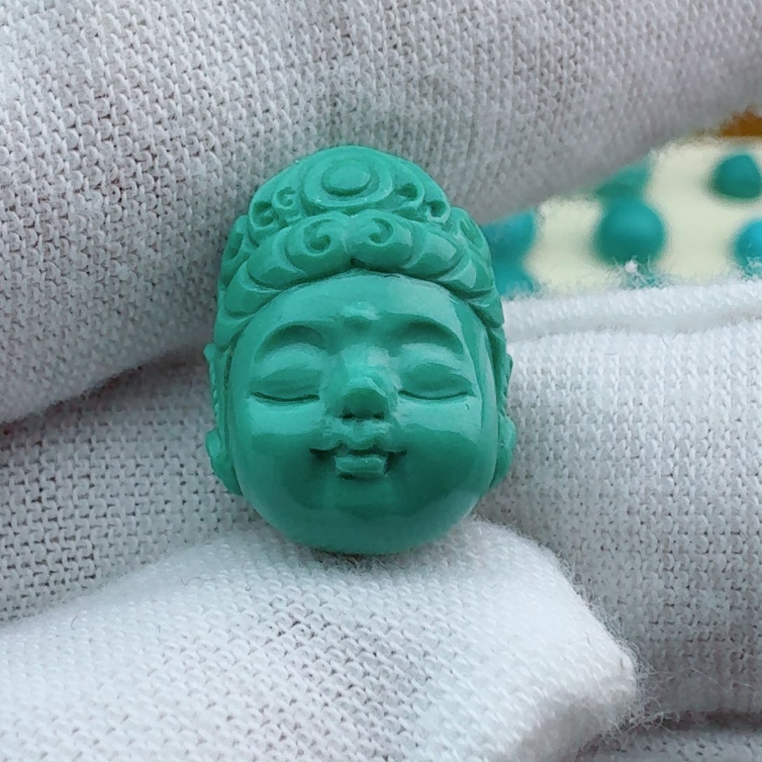 绿松石宝宝佛11.7未镶嵌