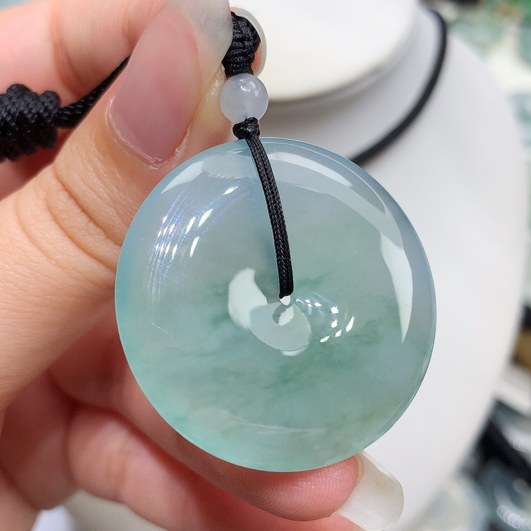 翡翠未镶嵌胸饰翡翠127，33.9/5.6