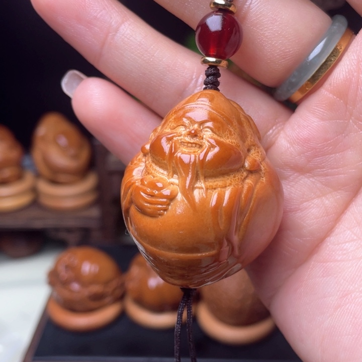 吊坠橄榄核财神单子3.23