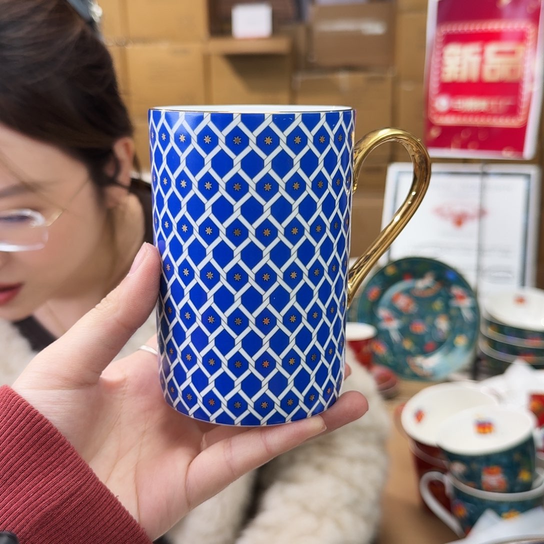 骨瓷马克杯420ml一只外贸尾单