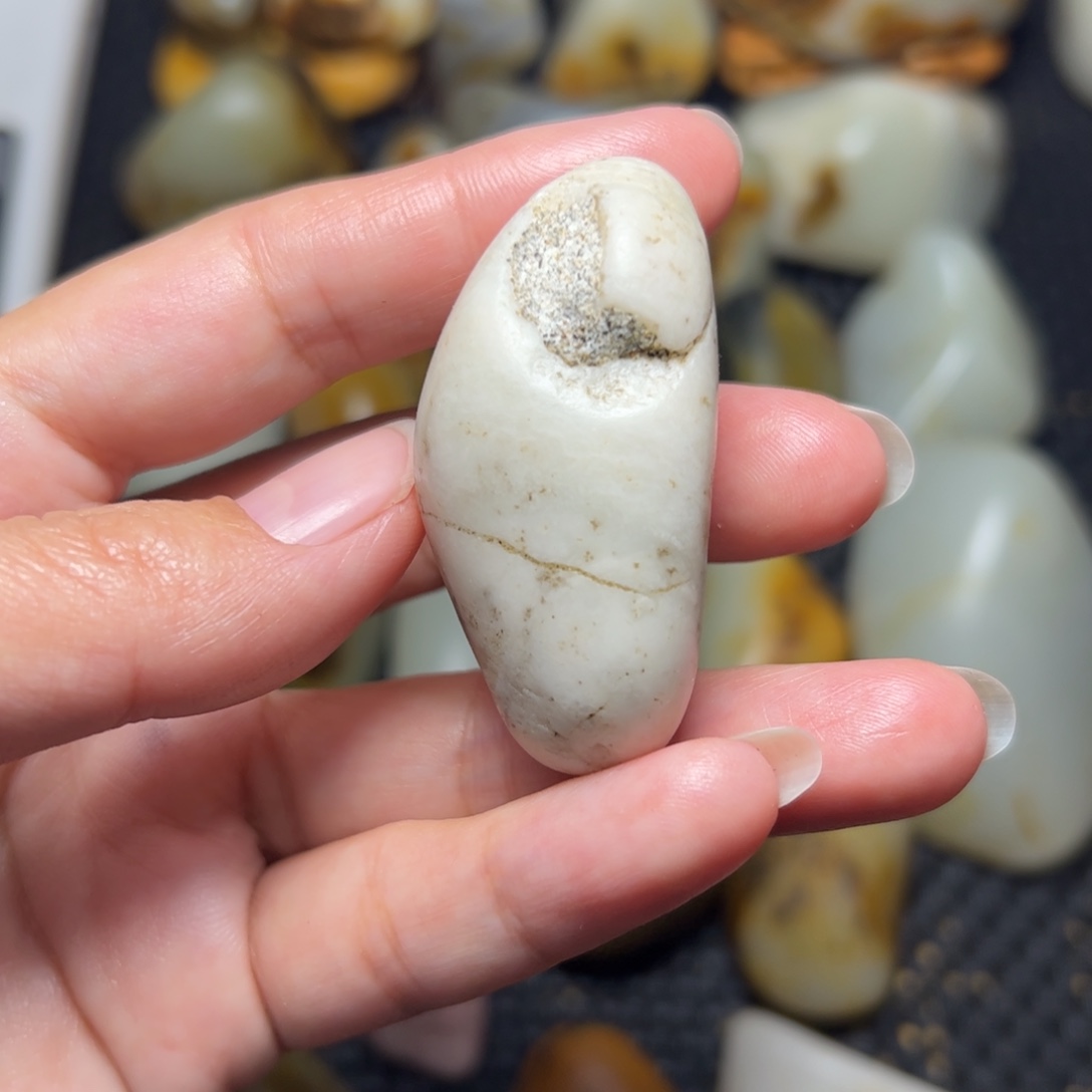 和田玉未镶嵌挂件45