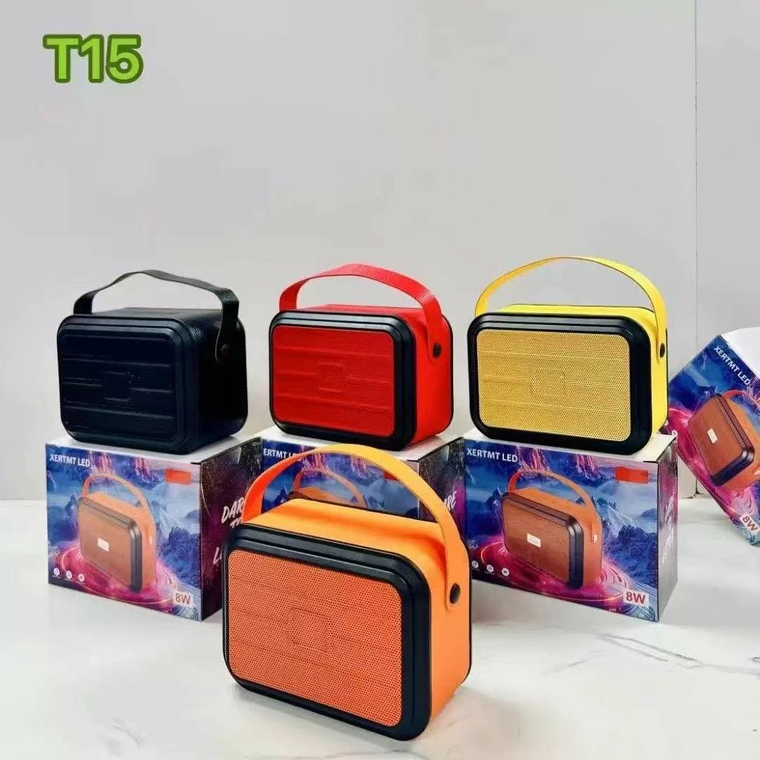 外贸款户外便携式蓝牙音箱T15手提户外广场舞蓝牙插卡音响