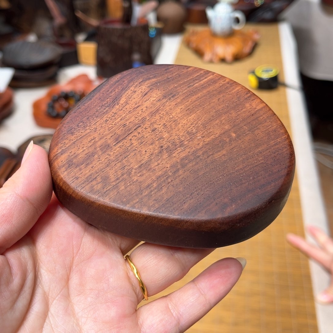 缅甸花梨壶承杯垫