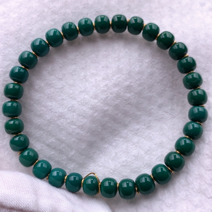 绿松石车挂18K金镶嵌