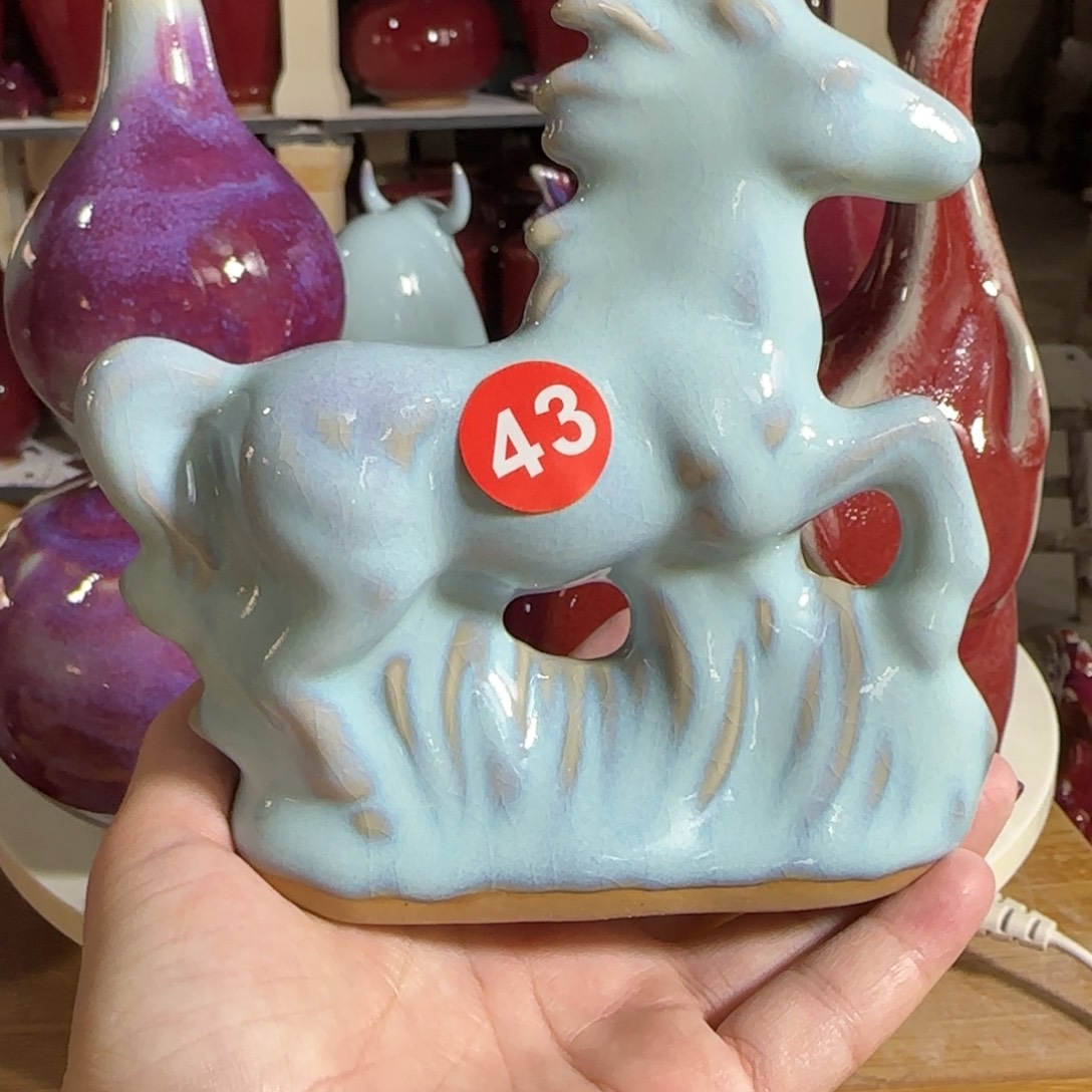 瓷摆件郑家钧窑摆件