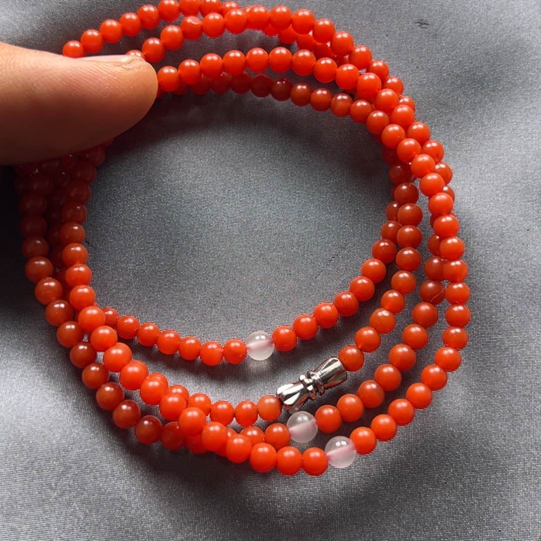 南红玛瑙手串未镶嵌