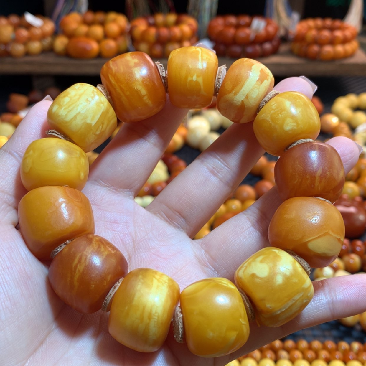 【闪购商品】手串蜜蜡未镶嵌蜜蜡手串