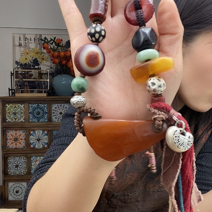 蜜蜡项链未镶嵌项链