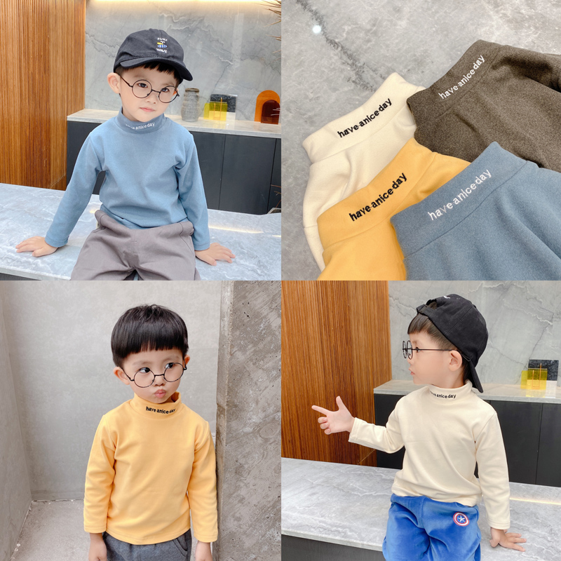 男童秋冬款羊绒打底衫宝宝保暖内衣