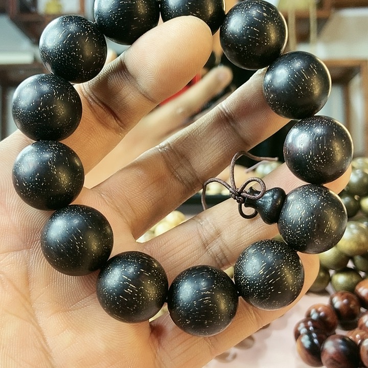 阴沉木手串/手链金星小叶紫檀