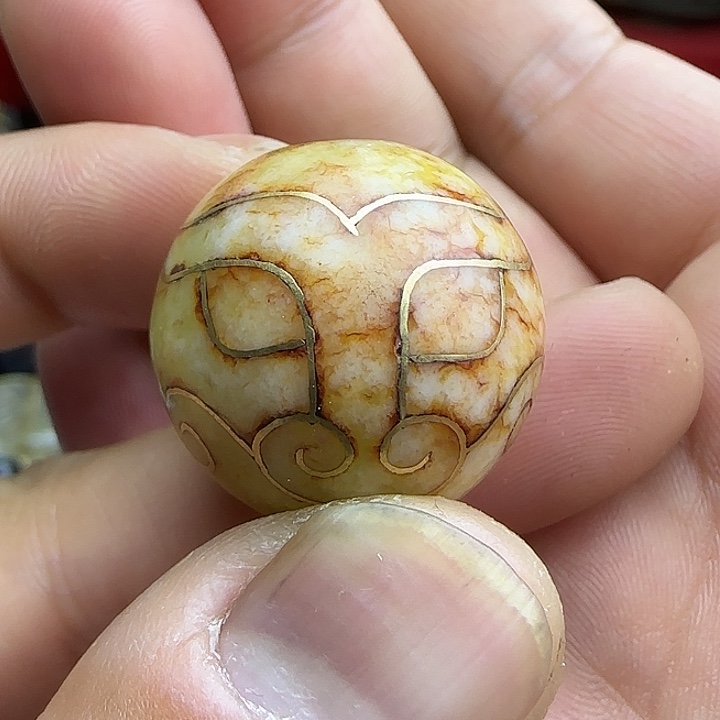 白玉菩提吊坠桃**夭精品