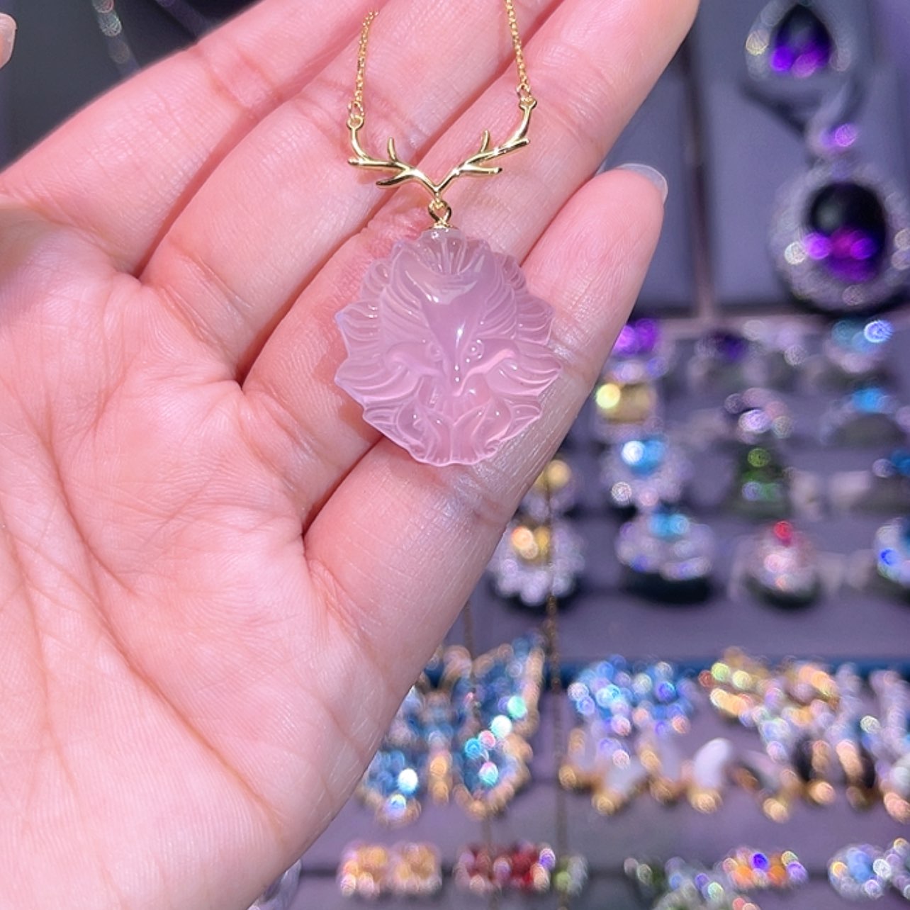 【闪购商品】水晶项链银S925镶嵌吊坠