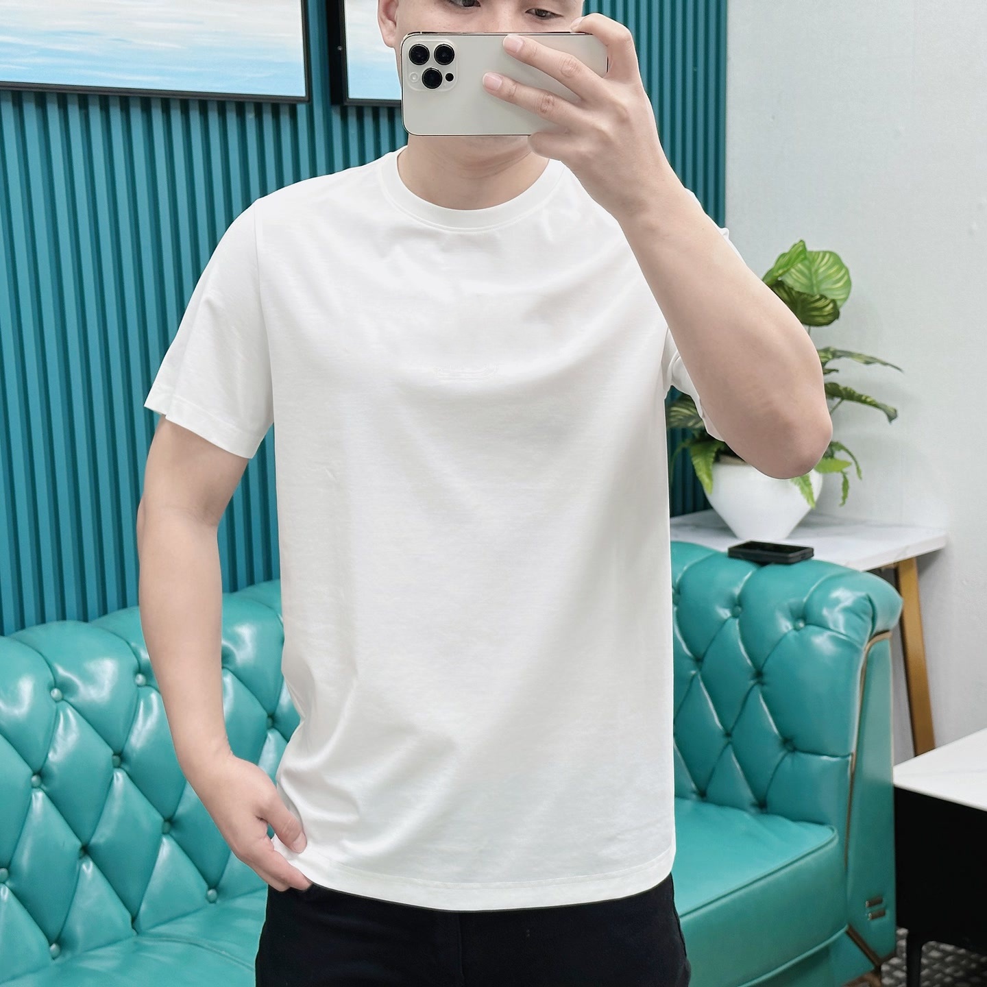 夏季百搭休闲圆领短袖   6209（C2-4）