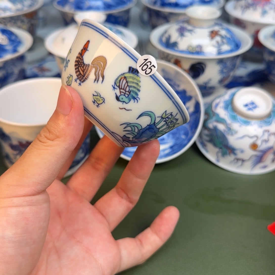 彦祖纯手工手绘茶具165